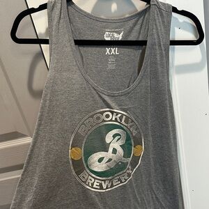 Gray Brooklyn Brewery Women's Racerback Tank Top